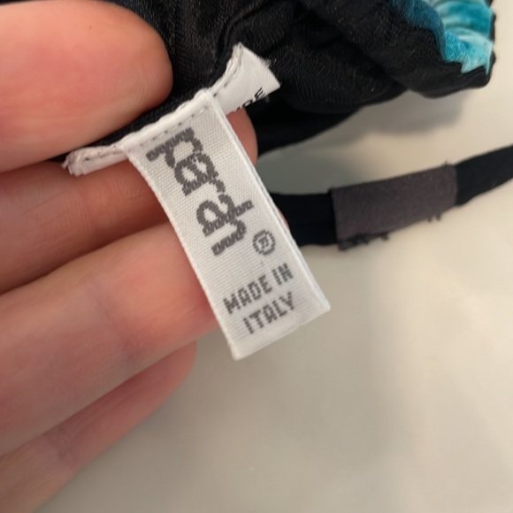 Parah Teal Blue Tie-Dye Women's Swim Bottom Size 44 It - M USA - Picture 3 of 6